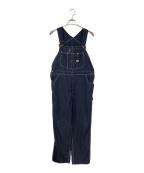 LEE×MARKAWAREリー×マーカウェア）の古着「別注ワークステッチオーバーオール」｜ネイビー