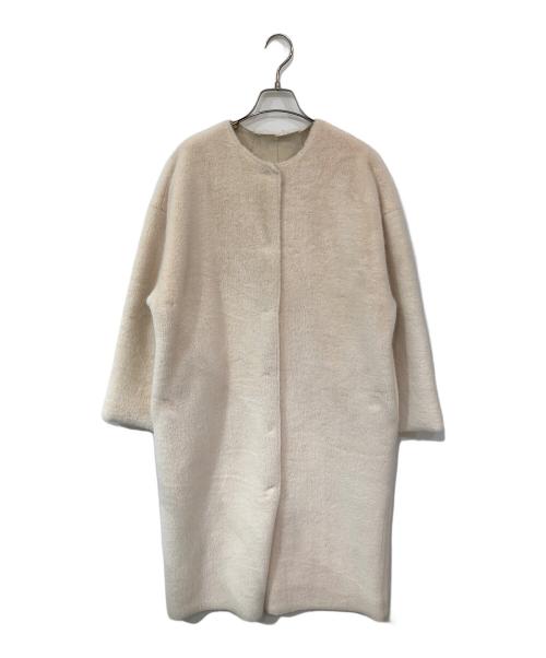 HER LIP TO（ハーリップトゥ）HER LIP TO (ハーリップトゥ) Faux Fur Reversible Coat/フェイクファーリバーシブルコート ホワイト サイズ:SIZE Mの古着・服飾アイテム