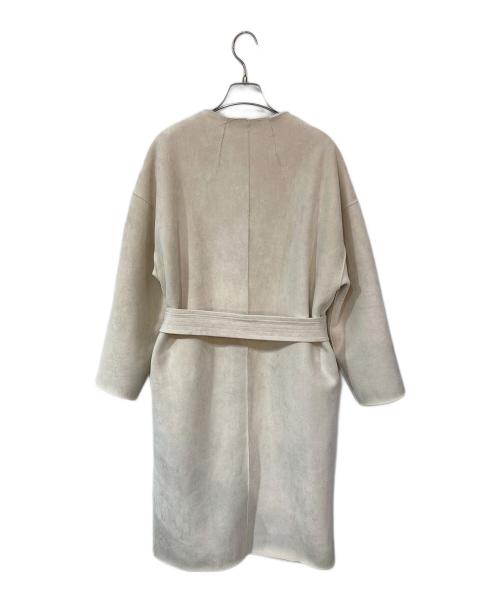 HER LIP TO（ハーリップトゥ）HER LIP TO (ハーリップトゥ) Faux Fur Reversible Coat/フェイクファーリバーシブルコート ホワイト サイズ:SIZE Mの古着・服飾アイテム