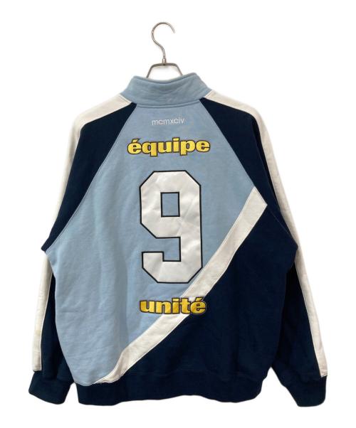 SUPREME（シュプリーム）SUPREME (シュプリーム) Equipe Half Zip Sweatshirt/エキップハーフジップスウェットシャツ スカイブルー サイズ:SIZE Lの古着・服飾アイテム