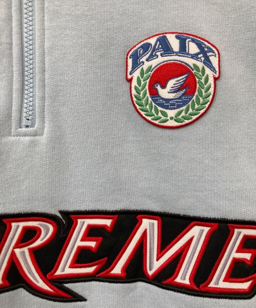 SUPREME（シュプリーム）SUPREME (シュプリーム) Equipe Half Zip Sweatshirt/エキップハーフジップスウェットシャツ スカイブルー サイズ:SIZE Lの古着・服飾アイテム