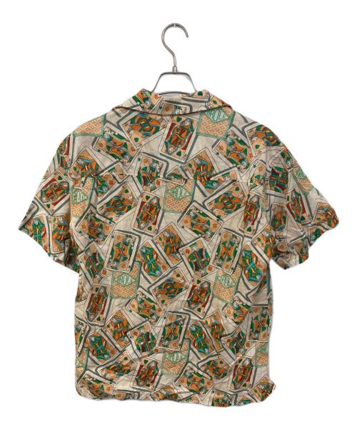 DROLE DE MONSIEUR（ドロール ド ムッシュ）DROLE DE MONSIEUR (ドロール ド ムッシュ) 総柄オープンカラーシャツ オレンジ サイズ:FREEの古着・服飾アイテム