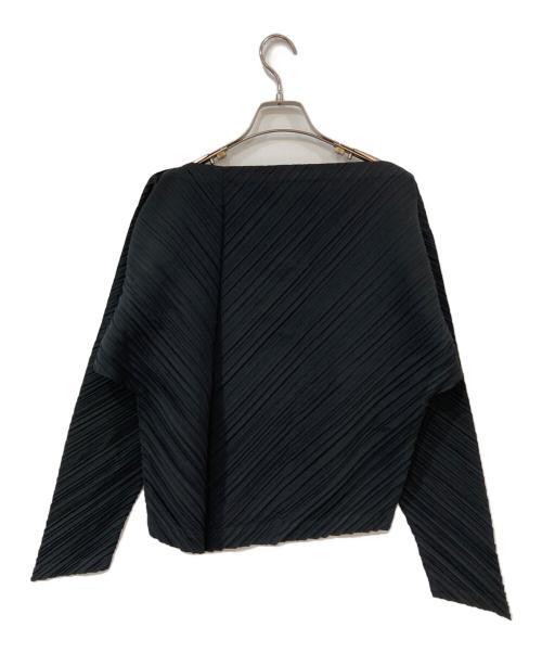 ISSEY MIYAKE（イッセイミヤケ）ISSEY MIYAKE (イッセイミヤケ) プリーツブラウス ブラック サイズ:Mの古着・服飾アイテム