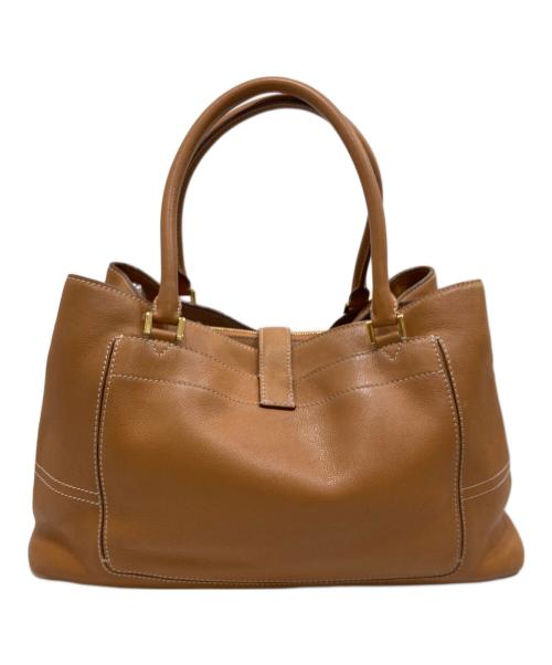 LORO PIANA（ロロピアーナ）LORO PIANA (ロロピアーナ) レザートートバッグ ブラウンの古着・服飾アイテム