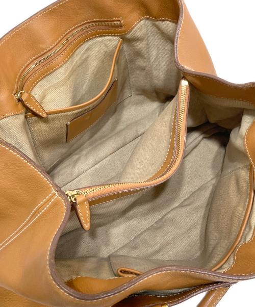 LORO PIANA（ロロピアーナ）LORO PIANA (ロロピアーナ) レザートートバッグ ブラウンの古着・服飾アイテム