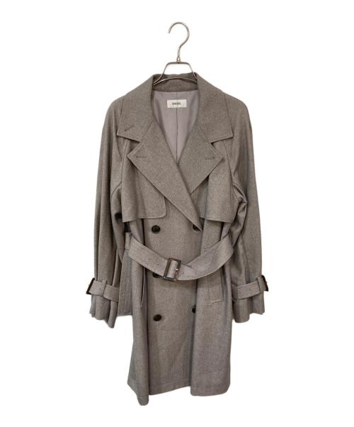 Snidel（スナイデル）Snidel (スナイデル) ミドルトレンチコート グレー サイズ:SIZE 1の古着・服飾アイテム