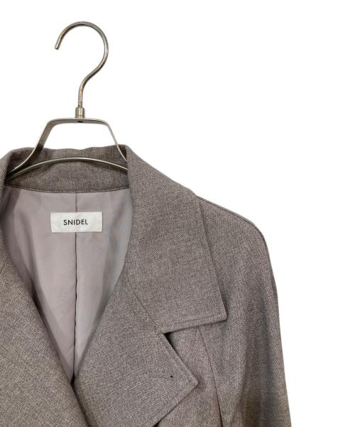Snidel（スナイデル）Snidel (スナイデル) ミドルトレンチコート グレー サイズ:SIZE 1の古着・服飾アイテム