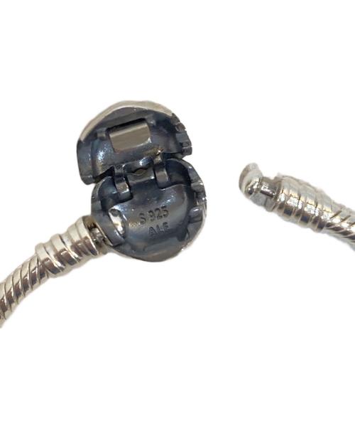 PANDORA（パンドラ）PANDORA (パンドラ) Moments Heart & Snake Chain Bracelet シルバーの古着・服飾アイテム