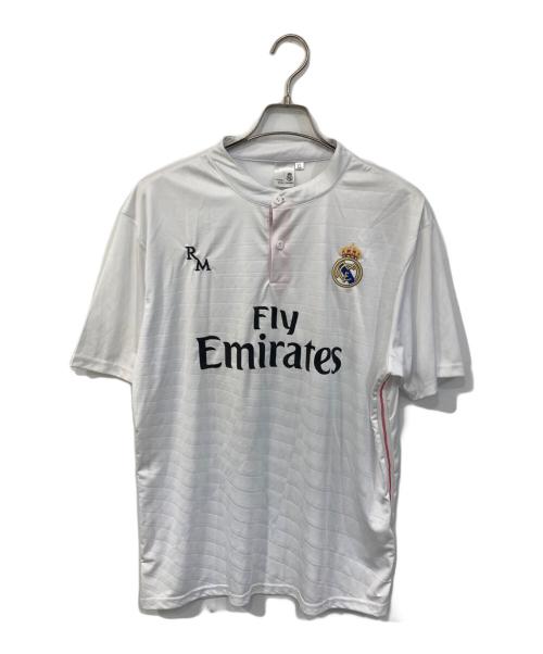 realmadrid（リアルマドリード）realmadrid (リアルマドリード) ゲームシャツ ホワイト サイズ:XLの古着・服飾アイテム