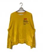 OFFWHITEオフホワイト）の古着「INDUSTRIAL SWEATSHIRT/インダストリアルスウェットシャツ」｜イエロー