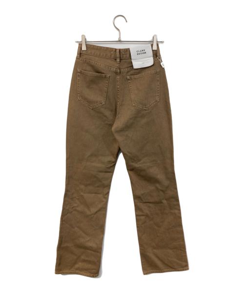 CLANE（クラネ）CLANE (クラネ) カラーダイブーツカットデニム ブラウン サイズ:SIZE 1 未使用品の古着・服飾アイテム
