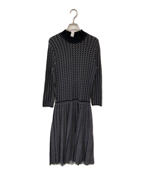 EMPORIO ARMANI（エンポリオアルマーニ）EMPORIO ARMANI (エンポリオアルマーニ) ニットワンピース ブラック サイズ:SIZE 44の古着・服飾アイテム