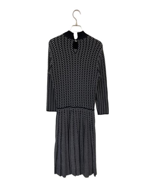 EMPORIO ARMANI（エンポリオアルマーニ）EMPORIO ARMANI (エンポリオアルマーニ) ニットワンピース ブラック サイズ:SIZE 44の古着・服飾アイテム