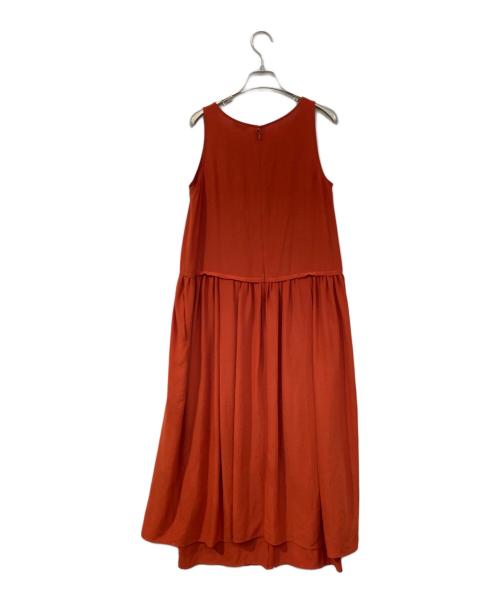 CLANE（クラネ）CLANE (クラネ) SKIRT LAYER COCOON OP/スカート レイヤー コクーン ワンピース レッド サイズ:SIZE 1の古着・服飾アイテム