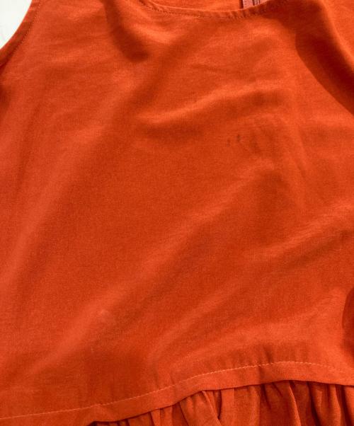 CLANE（クラネ）CLANE (クラネ) SKIRT LAYER COCOON OP/スカート レイヤー コクーン ワンピース レッド サイズ:SIZE 1の古着・服飾アイテム