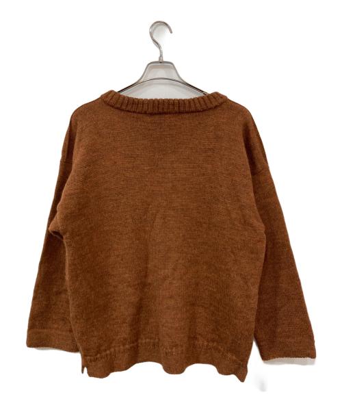GUERNSEY WOOLLENS（ガンジーウーレンズ）GUERNSEY WOOLLENS (ガンジーウーレンズ) ウールニット ブラウン サイズ:SIZE 36の古着・服飾アイテム