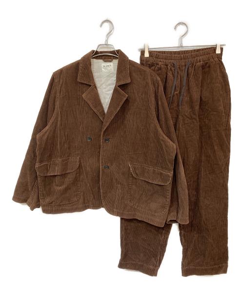 H.UNIT（エイチユニット）H.UNIT (エイチユニット) コーデュロイセットアップ ブラウン サイズ:2の古着・服飾アイテム