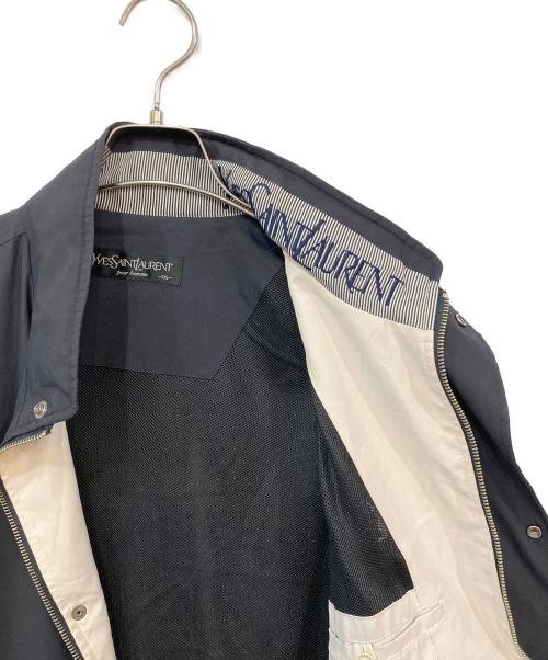 Yves Saint Laurent（イヴサンローラン）Yves Saint Laurent (イヴサンローラン) ジップアップブルゾン ブラック サイズ:SIZE 105の古着・服飾アイテム