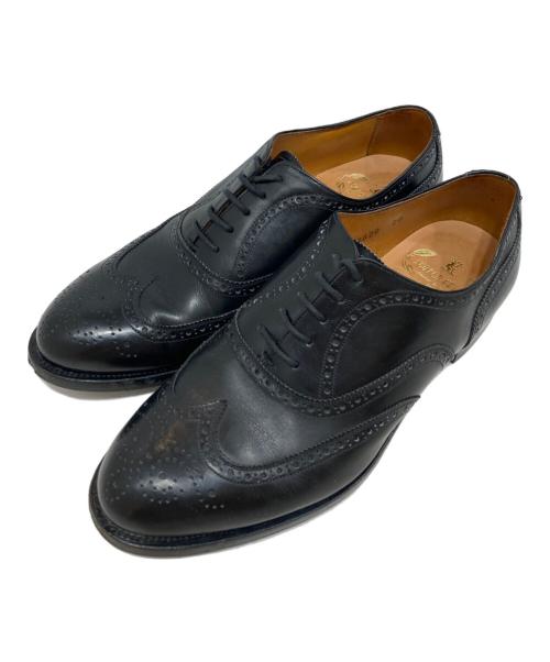 SCOTCH GRAIN（スコッチグレイン）SCOTCH GRAIN (スコッチグレイン) ウィングチップフルブローグシューズ ブラック サイズ:SIZE 26の古着・服飾アイテム