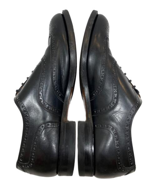 SCOTCH GRAIN（スコッチグレイン）SCOTCH GRAIN (スコッチグレイン) ウィングチップフルブローグシューズ ブラック サイズ:SIZE 26の古着・服飾アイテム