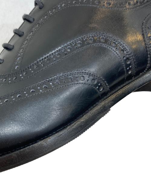 SCOTCH GRAIN（スコッチグレイン）SCOTCH GRAIN (スコッチグレイン) ウィングチップフルブローグシューズ ブラック サイズ:SIZE 26の古着・服飾アイテム