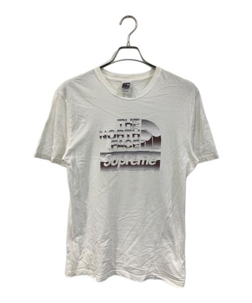 THE NORTH FACE（ザ ノース フェイス）THE NORTH FACE (ザ ノース フェイス) Supreme (シュプリーム) Metallic Logo Tee/メタリック ロゴ ティー ホワイト サイズ:SIZE Sの古着・服飾アイテム