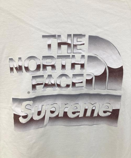 THE NORTH FACE（ザ ノース フェイス）THE NORTH FACE (ザ ノース フェイス) Supreme (シュプリーム) Metallic Logo Tee/メタリック ロゴ ティー ホワイト サイズ:SIZE Sの古着・服飾アイテム