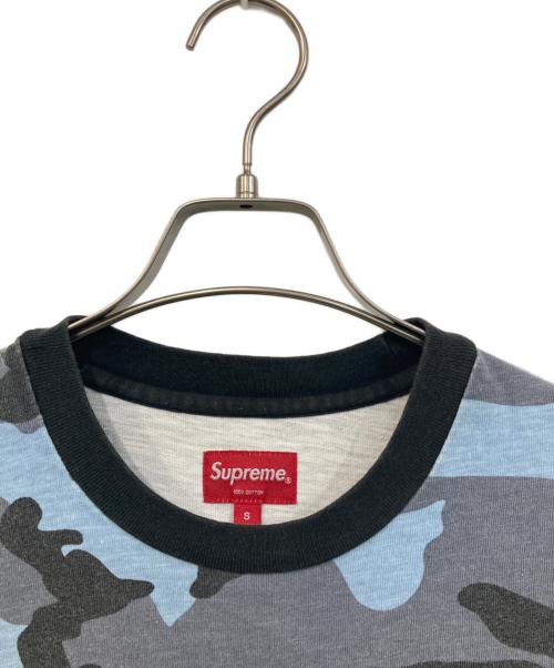SUPREME（シュプリーム）Supreme (シュプリーム) Pocket Tee Blue Camo/ポケット ティー ブルー カモ ブルー サイズ:SIZE Sの古着・服飾アイテム