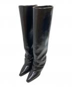 UNITED ARROWSユナイテッドアローズ）の古着「<SY>カバードウェッジ ロングブーツ65」｜ブラック