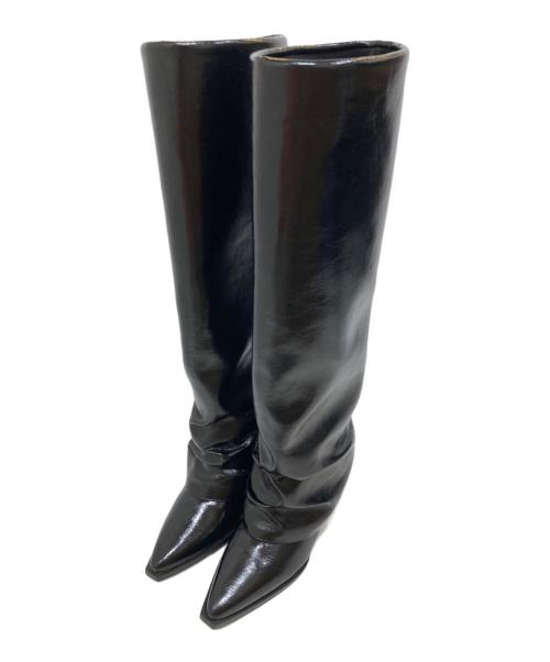 UNITED ARROWS（ユナイテッドアローズ）UNITED ARROWS (ユナイテッドアローズ) <SY>カバードウェッジ ロングブーツ65 ブラック サイズ:SIZE 22cmの古着・服飾アイテム