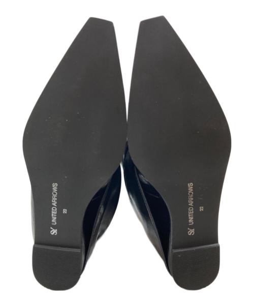 UNITED ARROWS（ユナイテッドアローズ）UNITED ARROWS (ユナイテッドアローズ) <SY>カバードウェッジ ロングブーツ65 ブラック サイズ:SIZE 22cmの古着・服飾アイテム