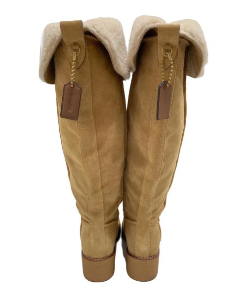 COACH（コーチ）COACH (コーチ) ロングブーツ ベージュ サイズ:22.5の古着・服飾アイテム