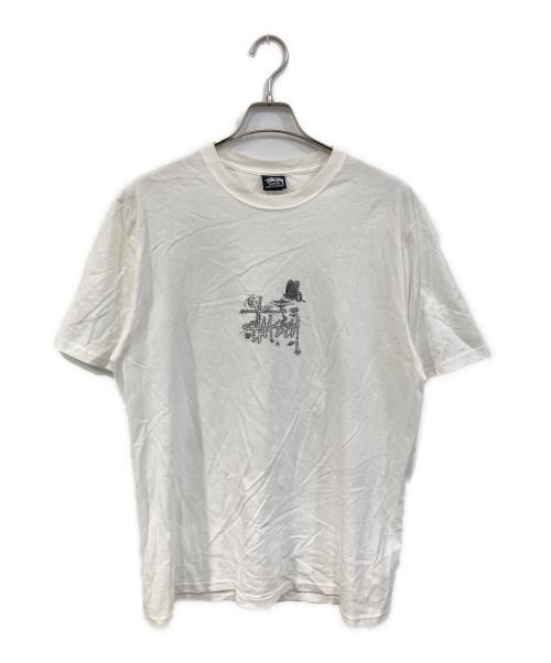 stussy（ステューシー）stussy (ステューシー) IN BLOOM TEE/イン ブルーム ティー ホワイト サイズ:SIZE Mの古着・服飾アイテム