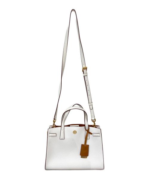 TORY BURCH（トリーバーチ）TORY BURCH (トリーバーチ) 2WAYレザーバッグ ホワイトの古着・服飾アイテム