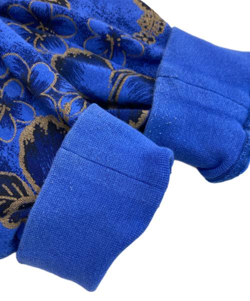 stussy（ステューシー）stussy (ステューシー) ハイビスカス柄ジップパーカー ブルー サイズ:SIZE Lの古着・服飾アイテム