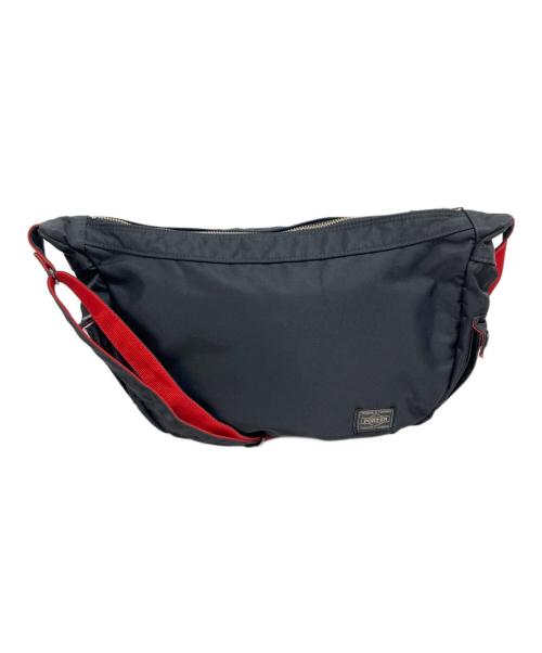 PORTER（ポーター）PORTER (ポーター) ILS (イル) L-fineハーフムーンショルダーバッグ ブラックの古着・服飾アイテム