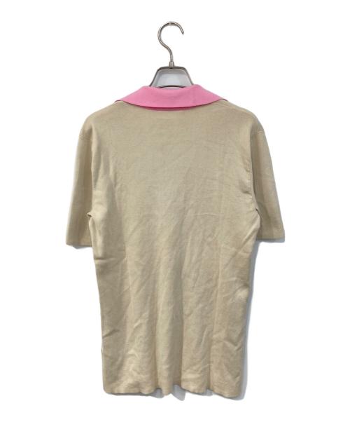 LACOSTE（ラコステ）LACOSTE (ラコステ) 配色ポロシャツ ベージュ サイズ:SIZE 40の古着・服飾アイテム
