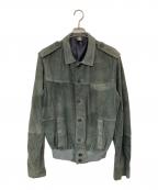 DONDUPダンダップ）の古着「スウェードジャケット」｜グリーン