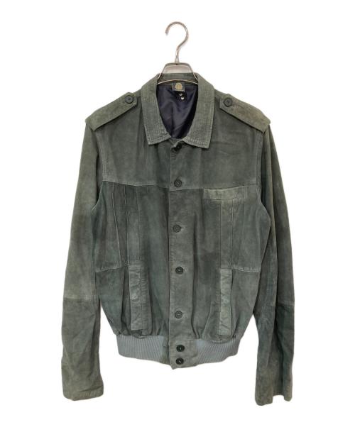 DONDUP（ダンダップ）DONDUP (ダンダップ) スウェードジャケット グリーン サイズ:52の古着・服飾アイテム