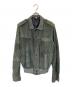 DONDUP（ダンダップ）の古着「スウェードジャケット」｜グリーン