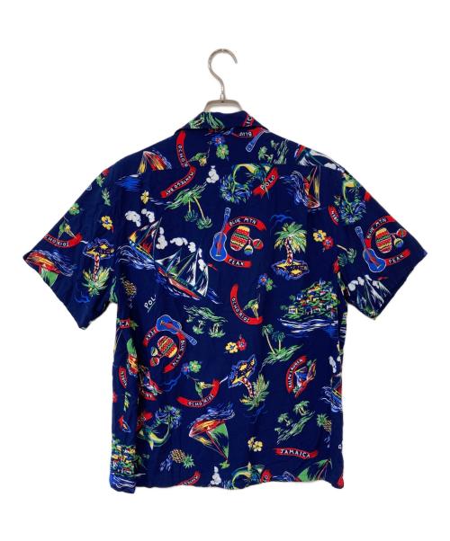 POLO RALPH LAUREN（ポロ・ラルフローレン）POLO RALPH LAUREN (ポロ・ラルフローレン) アロハシャツ ブルー サイズ:SIZE Lの古着・服飾アイテム
