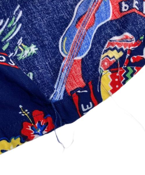 POLO RALPH LAUREN（ポロ・ラルフローレン）POLO RALPH LAUREN (ポロ・ラルフローレン) アロハシャツ ブルー サイズ:SIZE Lの古着・服飾アイテム