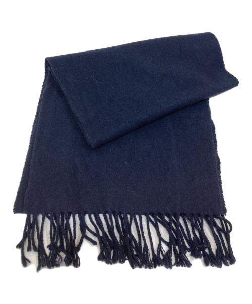 JOHNSTONS（ジョンストンズ）JOHNSTONS (ジョンストンズ) カシミヤストール ネイビーの古着・服飾アイテム