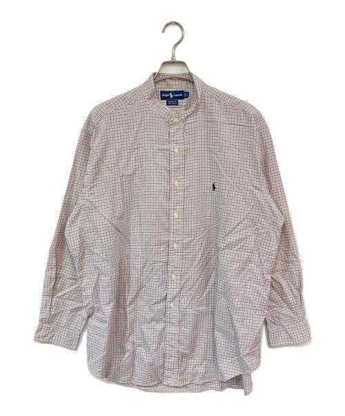 RALPH LAUREN（ラルフローレン）RALPH LAUREN (ラルフローレン) YARMOUTH スタンドカラーシャツ レッド×ホワイト サイズ:SIZE 17の古着・服飾アイテム