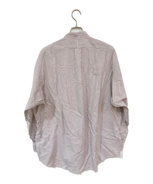 RALPH LAUREN（ラルフローレン）RALPH LAUREN (ラルフローレン) YARMOUTH スタンドカラーシャツ レッド×ホワイト サイズ:SIZE 17の古着・服飾アイテム