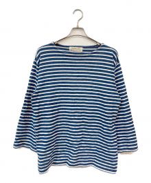 REMI RELIEF（レミレリーフ）の古着「コットンリネンバスクシャツ」｜ネイビー