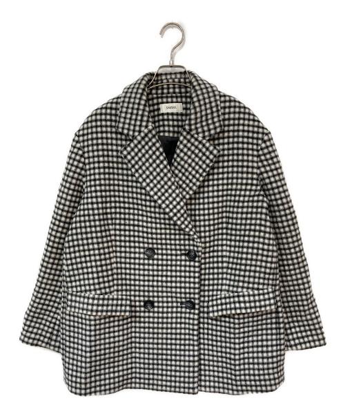 Snidel（スナイデル）Snidel (スナイデル) ウールオーバージャケット グレーの古着・服飾アイテム