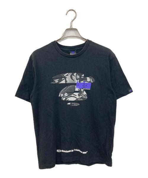 Aape BY A BATHING APE（エーエイプ バイ アベイシングエイプ）Aape BY A BATHING APE (エーエイプ バイ アベイシングエイプ) MOONFACE GRAPHIC PRINTED TEE　ムーンフェイス グラフィック プリンテッド ティー ブラック サイズ:XLの古着・服飾アイテム