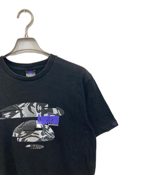 Aape BY A BATHING APE（エーエイプ バイ アベイシングエイプ）Aape BY A BATHING APE (エーエイプ バイ アベイシングエイプ) MOONFACE GRAPHIC PRINTED TEE　ムーンフェイス グラフィック プリンテッド ティー ブラック サイズ:XLの古着・服飾アイテム