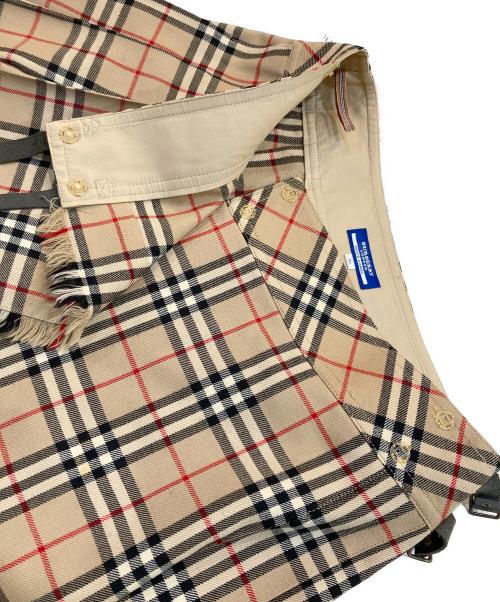 BURBERRY BLUE LABEL（バーバリーロンドンブルーレーベル）BURBERRY BLUE LABEL (バーバリーロンドンブルーレーベル) ノヴァチェックラップスカート ベージュ サイズ:SIZE 36の古着・服飾アイテム